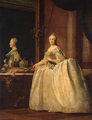 Jan Josef Horemans the Elder Catherine II of Russia in the mirror oil painting picture